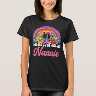 Gezegend dat ze Nannie Rainbow Groovy Hippie heet T-shirt