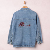 Gezegend denim jasje (rood) denim jacket (Hangar)