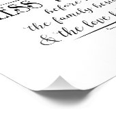 Gezegend dit eten foto afdruk (Hoek)