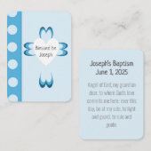 Gezegend doopgebed Kaart Contactkaartje (Voorkant / Achterkant)