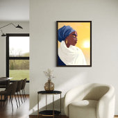 Gezegend door de zon Afro-Amerikaanse canvas kunst