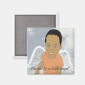 Gezegend door een kleine engel Magnet (Voorkant / Achterkant)