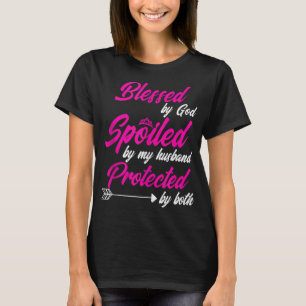 Gezegend door God bedreven door mijn echtgenoot be T-shirt