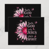 Gezegend door God - Geliefd bij Jezus Roze Zonnebl (Voorkant / Achterkant)