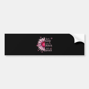 Gezegend door God - Geliefd bij Jezus Roze Zonnebl Bumpersticker