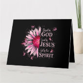 Gezegend door God - Geliefd bij Jezus Roze Zonnebl Kaart (Voorkant)