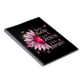 Gezegend door God - Geliefd bij Jezus Roze Zonnebl Notitieboek (Rechterzijde)