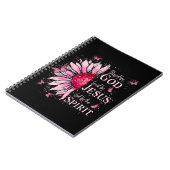 Gezegend door God - Geliefd bij Jezus Roze Zonnebl Notitieboek (Linkerzijde)