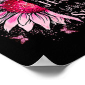 Gezegend door God - Geliefd bij Jezus Roze Zonnebl Poster (Hoek)