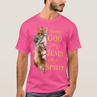 Gezegend door God - Geliefd door Jezus Leeuw T-shirt