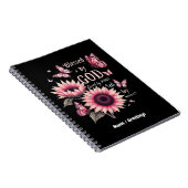 Gezegend door God Geliefd door Jezus Roze Zonneblo Notitieboek (Rechterzijde)