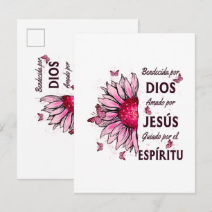 Gezegend door God Geliefd door Jezus Uitnodiging Briefkaart