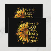 Gezegend door God - Geliefd door Jezus, Zonnebloem (Voorkant / Achterkant)