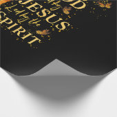 Gezegend door God - Geliefd door Jezus, Zonnebloem Cadeaupapier (Hoek)