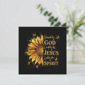 Gezegend door God - Geliefd door Jezus, Zonnebloem Save The Date (Staand voorkant)