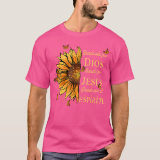 Gezegend door God - Geliefd door Jezus Zonnebloem  T-shirt