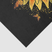 Gezegend door God - Geliefd door Jezus, Zonnebloem Tissuepapier (Detail)