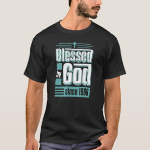 Gezegend door God sinds 1966 Christelijk Tharek Bi T-shirt