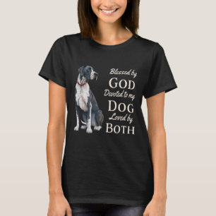 Gezegend door God toegewijd aan mijn grote Deen ge T-shirt