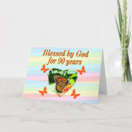 GEZEGEND DOOR GOD VERJAARDAG KAART