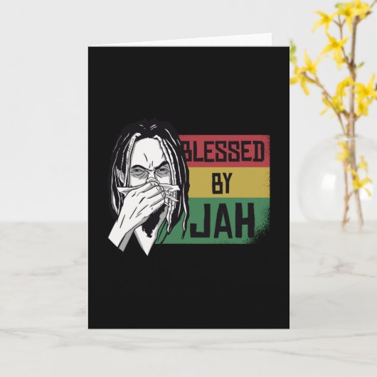 Gezegend door Jah Kaart (Gele Bloem)