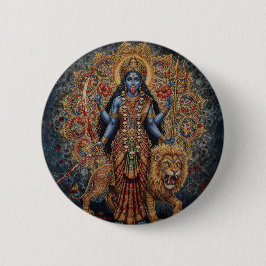 Gezegend door Kali Ronde Button 5,7 Cm