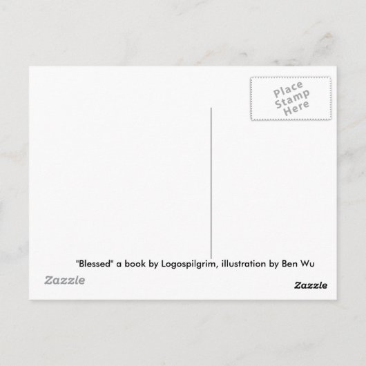 Gezegend door Logospilgrim Briefkaart (Achterkant)