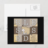 Gezegend door overvloed aan schoonheid briefkaart (Voorkant / Achterkant)