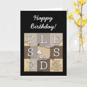 Gezegend door overvloed aan schoonheid kaart (Gele Bloem)