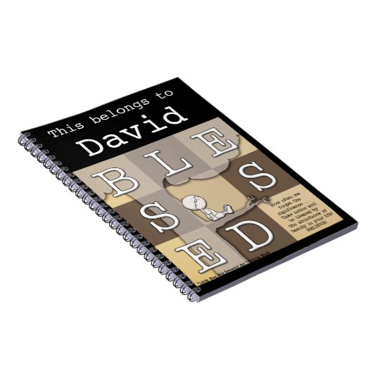 Gezegend door overvloed aan schoonheid notitieboek (Rechterzijde)