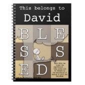 Gezegend door overvloed aan schoonheid notitieboek (Voorkant)