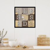 Gezegend door overvloed aan schoonheid poster (Keuken)