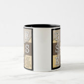 Gezegend door overvloed aan schoonheid tweekleurige koffiemok (Center)