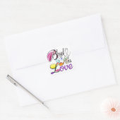 Gezegend door Zijn Liefde Vierkante Sticker (Envelop)