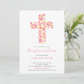 Gezegend eerste bevestigingsuitnodiging kaart (Staand voorkant)