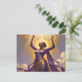 Gezegend en bekrachtigd Christelijk Briefkaart (Staand voorkant)