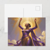 Gezegend en bekrachtigd Christelijk Briefkaart (Voorkant / Achterkant)