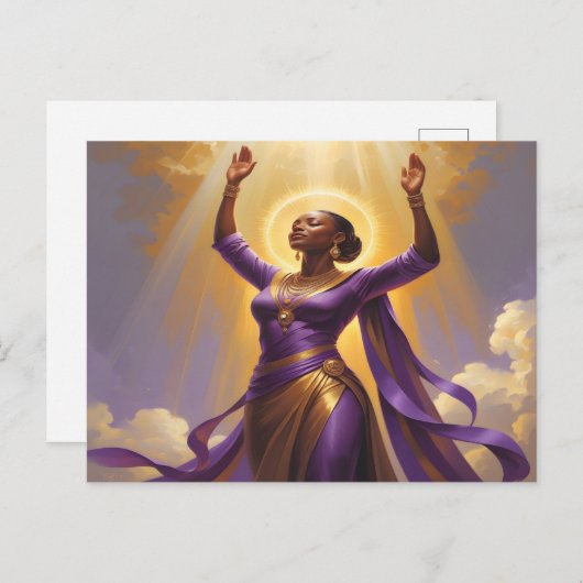 Gezegend en bekrachtigd Christelijk Briefkaart (Voorkant / Achterkant)