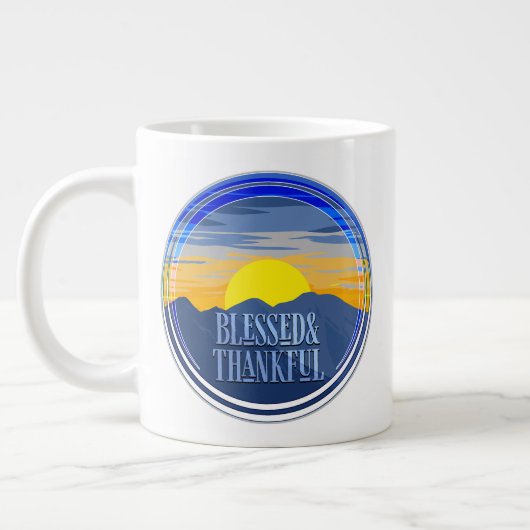 Gezegend en Dankbaar Grote Koffiekop (Links)
