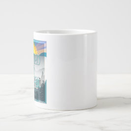Gezegend en dankbaar  grote koffiekop