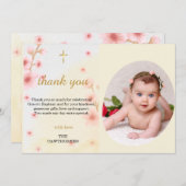 "Gezegend en gedoopt: een dag om te gedenken" Bedankkaart (Voorkant / Achterkant)