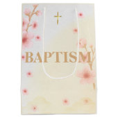"Gezegend en gedoopt: een dag om te gedenken" Medium Cadeauzakje (Achterkant)
