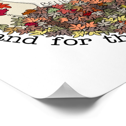 Gezegend en gelukkig poster (Hoek)