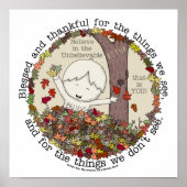 Gezegend en gelukkig poster (Voorkant)