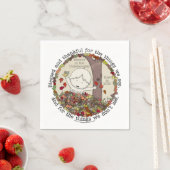 Gezegend en gelukkig servet (Insitu)