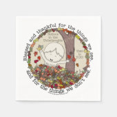 Gezegend en gelukkig servet (Voorkant)