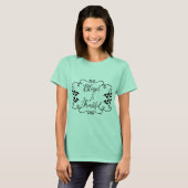 Gezegend en gelukkig t-shirt (Voorkant volledig)