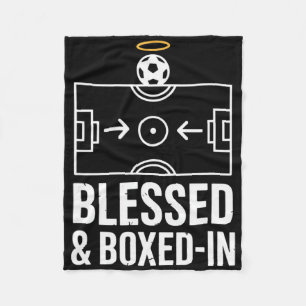 Gezegend en ingesloten voetbalveld halo playmaker fleece deken