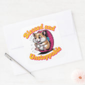 Gezegend en onstuitbaar vierkante sticker (Envelop)