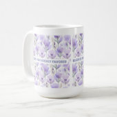 Gezegend en zeer begunstigd koffiemok (Voorkant links)
